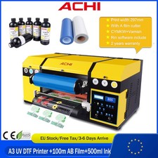A3 UV DTF Sticker Printer Double XP600 Nozzle Sticker Printing AB Film EU Ship picture