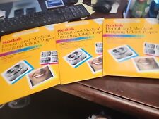 New 3 Packs Kodak Dental & Medical Imaging Inkjet Paper sample Packs CAT 1834548 picture