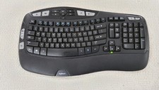 Logitech K350 Wave Wireless Ergonomic Keyboard Black No USB Dongle picture