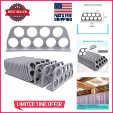 Versatile 20-Piece Gray Cable Support Bracket System for Clean Installations picture