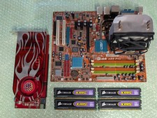 Abit AB9 Pro + Pentium E2160 + 4GB XMS2 + HIS HD 2900 Pro 512MB Flame — Working picture