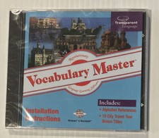 Vocabulary Master CD-Rom Windows MAC Installations Includes Alphabet NEW Sealed picture