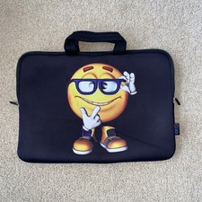 iColor Laptop Neoprene Handle Bag Computer Tablet Protect Case School Emoji Face picture