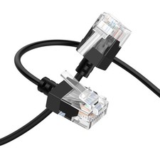 Ultra Slim RJ45 Cat6A Ethernet Cable 6.6FT, Flexible LAN Ethernet Cable, 10Gb... picture