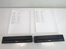 Brother PocketJet 7 A4 Thermal Mobile Printer Black (PJ722) LOT OF 2 UNITS ONLY picture