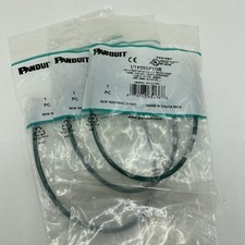 (3) Panduit Cat 6 28 AWG UTP Copper Patch Cord, 1 ft, Green UTP28SP1GR LOT of 3 picture