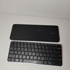 Microsoft Foldable Wireless Keyboard with Protective Cover – Black/Silver – Used picture