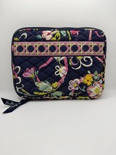 Vera Bradley Retired Ribbons Tablet Sleeve/EReader Case (2012) –Navy Pink Floral picture