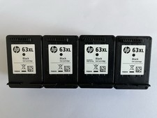 Lot of 4 Empty Virgin HP 63XL Black- Never Refilled picture