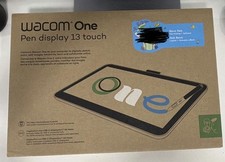 Wacom One Pen Display 13.3” with Touch Drawing Tablet Brand New picture