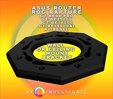 ASUS ROUTER WALL CEILING MOUNT BRACKET GT-BE98 PRO GT-BE19000AI RT-BE96U ROG picture