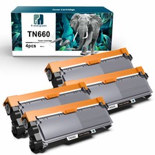 4 Pk H.Y TN660 Black Toner Cartridge For Brother HL-L2380DW MFC-L2700DW L2740DW picture