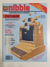Nibble Magazine Apple Computing May 1987 OUTLINER MINT Vintage picture