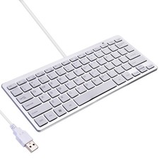iKKEGOL USB Slim Mini Keyboard Compact QWERTY US Layout for PC Laptop Win 8 Mac picture
