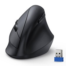 TECKNET Ergonomic Vertical Wireless Mouse Black TK-MS064 picture
