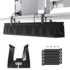 No Drill under Desk Cable Management Tray - 36