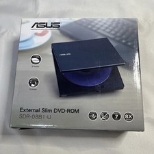 ASUS SDR-08B1-U External Slim DVD Drive USB 2.0 DVD-ROM 8x Portable Disc Reader picture