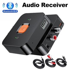 Bluetooth 6.0 Receiver Audio Adapter w/ 3.5mm RCA For Home Stereo Wired Speaker picture