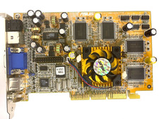 *SALE* ASUS AGP-V7700/32M (TVR) 32M DELUXE AGP VGA COMP SVID OUT 3D PORT MXB102 picture