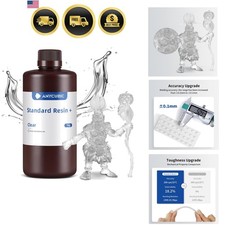 Upgraded Standard 3D Printer Resin, 405nm SLA Fast UV-Curing Resin, High Prec... picture