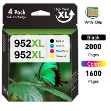 4PACK 952XL 952 XL Ink Cartridges For HP OfficeJet Pro8710 7740 8720 8715 8703 picture