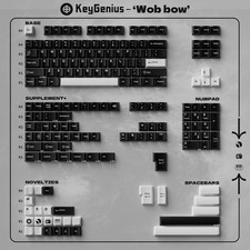 GMK Style Double Shot PBT Keycaps Cherry Profile WOB/BOW/Rome Sets MX Switch picture
