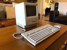 MINT Macintosh SE Time Capsule – All Original Plastics – Manual – Pro CRT Align picture
