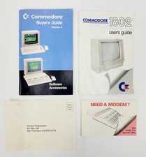 Vintage Commodore 1802 User's Guide, Buyer's Guide & Feelies From Original Box picture