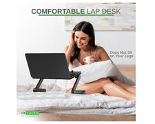 Adjustable Laptop Stand and Lap Desk for Bed – WorkEZ BEST Portable Aluminum Lap picture