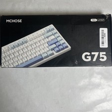 MCHOSE G75 PRO 75% Wireless Mechanical Keyboard Arctic Snow V2 picture