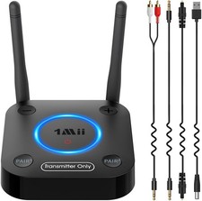 1Mii B06TX Bluetooth 5.3 Transmitter for TV Long Range aptX Low Latency HD Audi picture