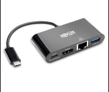 NEW Tripp-Lite USB-C Hub Adapter with Gigabit Ethernet HDMI and USB 3.1 (AMX) picture