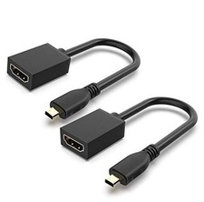 Micro HDMI to HDMI Adapter Cable, Micro HDMI to HDMI Cable (Male to Female) picture