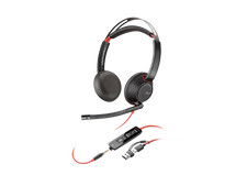 Poly Blackwire 5220 Stereo USB-C Headset +3.5mm Plug +USB-C/A Adapter picture