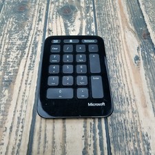 Microsoft 1558 Black Sculpt Ergonomic Wireless Number Keyboard **NO RECEIVER** picture