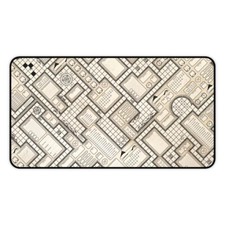 D&D themed playmat, for MTG, Magic or any TCG. Character sheet dungeon design picture