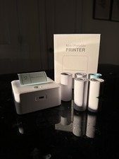 Mini Pocket Printer Portable Bluetooth USB Thermal Paper Label shcool office picture