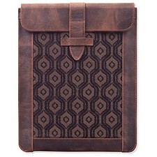 LONDO GENUINE LEATHER SLEEVE BAG FOR IPAD & IPAD PRO – STYLISH & -  CINNAMON picture