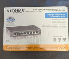 NETGEAR 8 Port Gigabit Ethernet Plus Switch GS108E Desktop or Wall Mount picture
