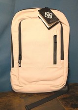 Heroic Knight Slim Laptop Tablet Backpack Cream White Charge Port Luggage Strap picture