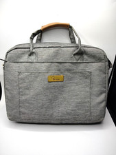 E~Tree Grey Laptop Sleeve Shockproof Foam Computer Tote Bag  Briefcase 14 