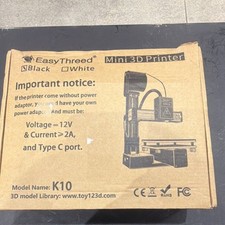 EasyThreed K10 Mini 3D Printer USB Black/White 12V 2A CE RoHS FC picture