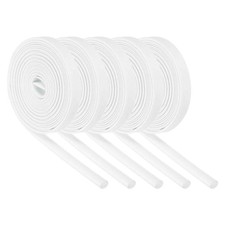 MECCANIXITY 5Pcs Fire Sleeve 9.8Ft 6mm ID White for Automotive Electrical picture