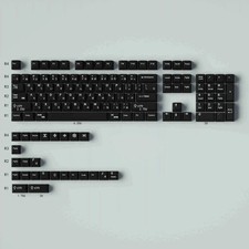 GMK WOB Red Cyrillic PBT 129 Keys Cherry Profile Keycaps Mechanical Keyboard picture