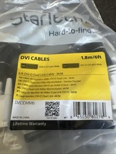 New Lot of 5 Startech DVIDDMM6 DVI-D Dual Link Cable 6ft M/M picture