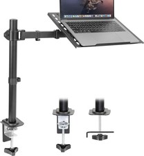 Laptop Desk Mount, Fully Adjustable Ergonomic Laptop Arm with Vented Tray, Cable picture
