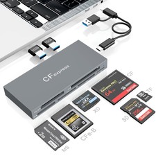8 in 1 CFexpress Type B Card Reader USB3.2 Gen2 10Gbps with 2USB and 6 Slots picture