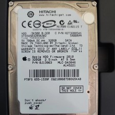 APPLE HITACHI HTS545032B9SA02 320GB SATA HARD DRIVE P/N: 0A78253  MLC: DA3350 picture
