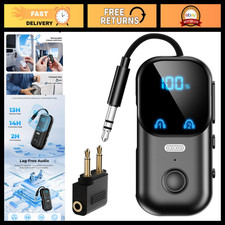 2-in-1 Bluetooth Transmitter & Receiver, 3.5mm AUX for TV, Car, Airplane Use picture