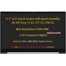 L87971-001 Replacement for HP Envy  17-CG1065CL17-CG1075CL FHD LCD Touch Screen picture